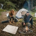 thumbnail image 1 of Tapis Imperméable Beige Ignifuge pour Foyer Extérieur Camping Grill Résistant à la Chaleur, 1 of 6