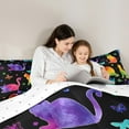 thumbnail image 5 of Castle Fairy Boys Girls Animal Cats Butterflies Bedding Comforter Set 2pcs,Abstract Gradient Rainbow Twin Comforter Sets Microfiber,Polka Dots Breathable Bedding Set,Breathable Home Decor,Reversible, 5 of 8