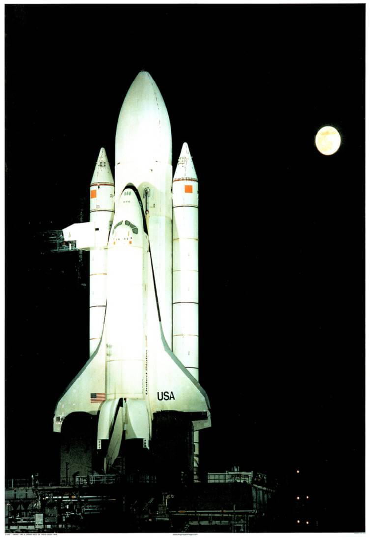nasa space shuttle poster