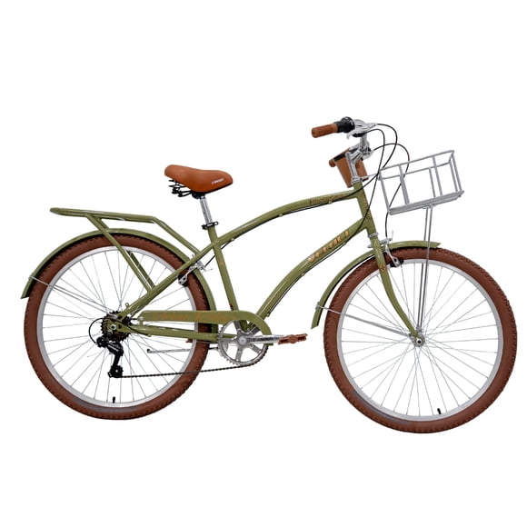 Bicicleta Veloci Amsterdam City Rodada 26 Verde Urbana