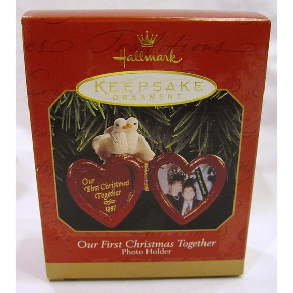 Hallmark 1997 Our First Christmas Together Photo Holder Keepsake Ornament QX6472