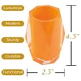 thumbnail image 3 of Sparkles Home  Faceted Tumbler Orange, 3 of 6