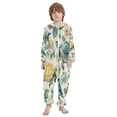 thumbnail image 2 of Soft Big Kids Onesie Pajamas Cozy Loose-Fit Jumpsuits for kids with Pockets for Christmas Lounge & Play Colorful Turtles and Birds Pattern, 2 of 8