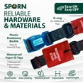 thumbnail image 2 of Sporn Dog ID Collar for Small Dogs, Black & Blue Dog Collar with 3 Pcs Prefolded Paper, 2 of 6