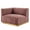 Gold Dusty Rose, variant on Conjure Channel Tufted Performance Velvet Left-Arm Chair