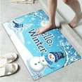 thumbnail image 2 of YIMEIS Hello Winter Snowman Snowflakes Machine Washable Non-Slip Rubberback Indoor Runner Rug/Area Rug for Kitchen, Hallway, Kitchen, Entryway, Bathroom, 3 Piece Set - 16''*24''/20''*32''/47''*18'', 2 of 10