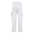thumbnail image 4 of Caqnni Mens Casual Cargo Pants Outdoor Hiking Jogging Pants Men Joggers Sweatpants Cotton Track Workout Pants (White,XL), 4 of 7