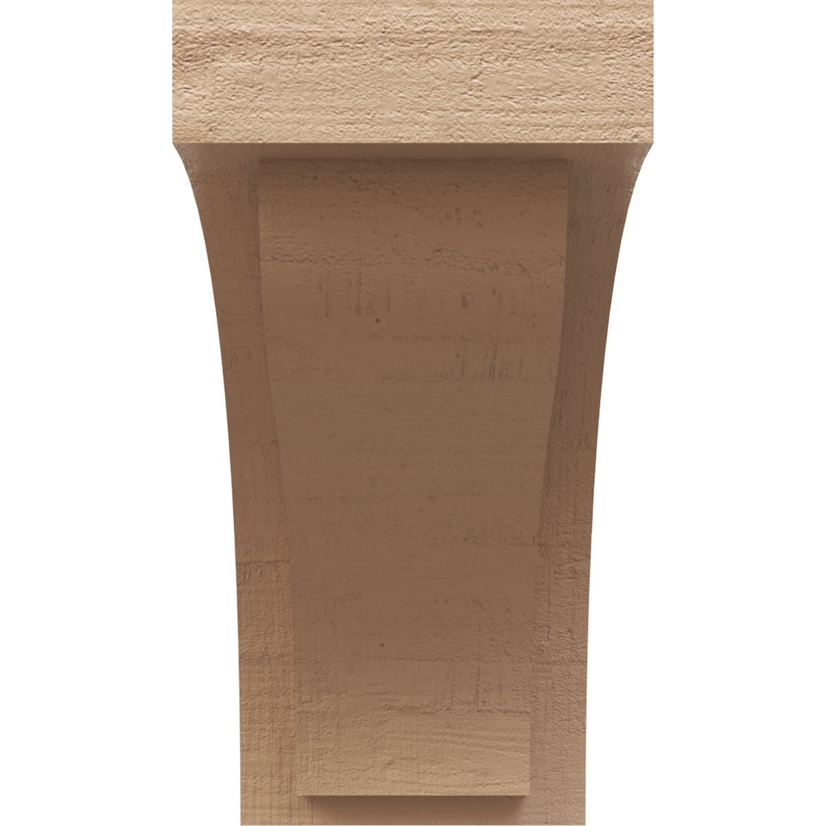 6"W x 12"D x 12"H Classic Helena Rough Cedar Woodgrain TimberThane Corbel, Primed Tan