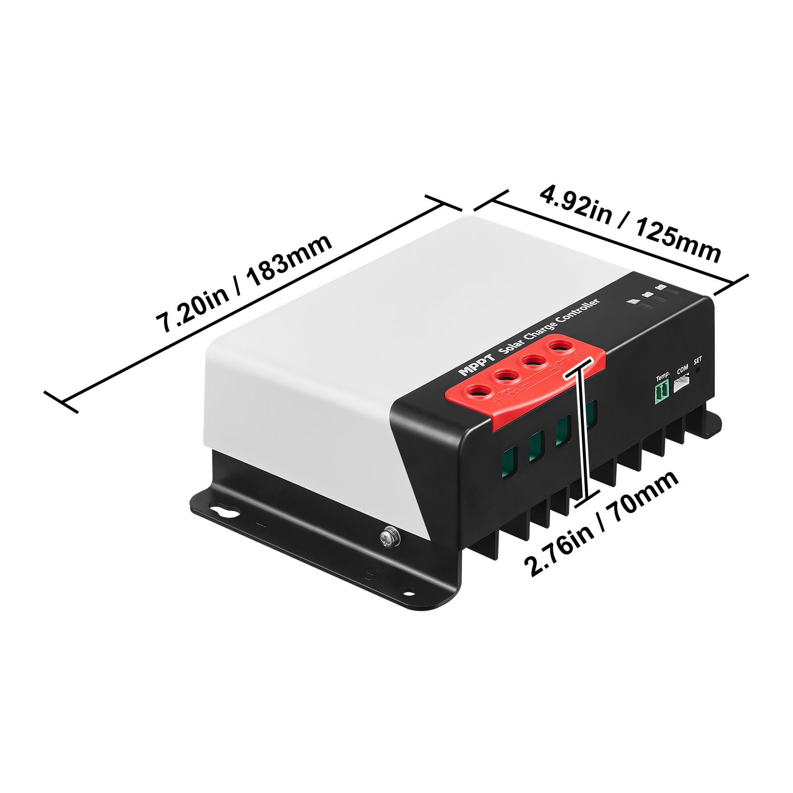 50A MPPT Solar Charge Controller 98% Efficiency Bluetooth Monitoring 12V/24V for AGM Gel Flood Lithium Batteries