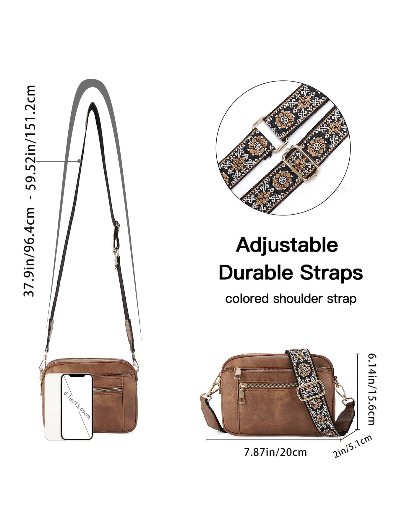 KAWELL 2025 Crossbody Bags for Women Purses Vegan Leather Shoulder Handbags
