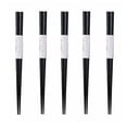 thumbnail image 2 of Aosijia Reusable Chestnut Chopsticks Set 5 Pairs Portable Hexagonal Chopsticks Chinese Korean Japanese Style Wooden Chopsticks Utensils Black, 2 of 11