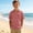 Red, variant on Boys' Short Sleeve T-Shirt with Turn-Down Collar for Summer Play