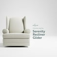 thumbnail image 4 of Storkcraft Serenity Wingback Upholstered Recline Glider with USB, 4 of 9