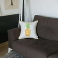 thumbnail image 4 of Orange and White Printed Pineapple Throw Pillow, 4 of 5