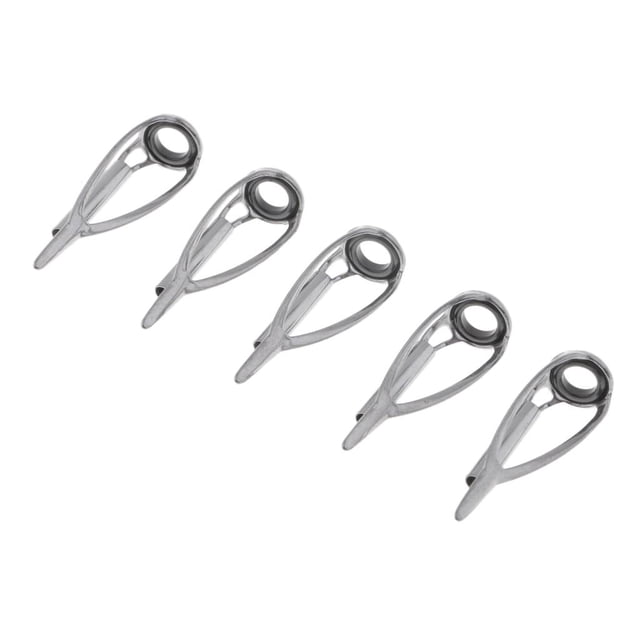 S SERENABLE 5pcs Fishing Rod Guides Tip Repair Kit DIY Eye Rings Inner Dia. 2.5mm 3mm 004