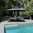 thumbnail image 3 of PURPLE LEAF 9' x 12' Cantilever Patio Umbrella Outdoor Umbrella with 280lbs Base Large Rectangular Windproof Offset Umbrella for Pool Deck Garden, Graphite Grey, 3 of 18