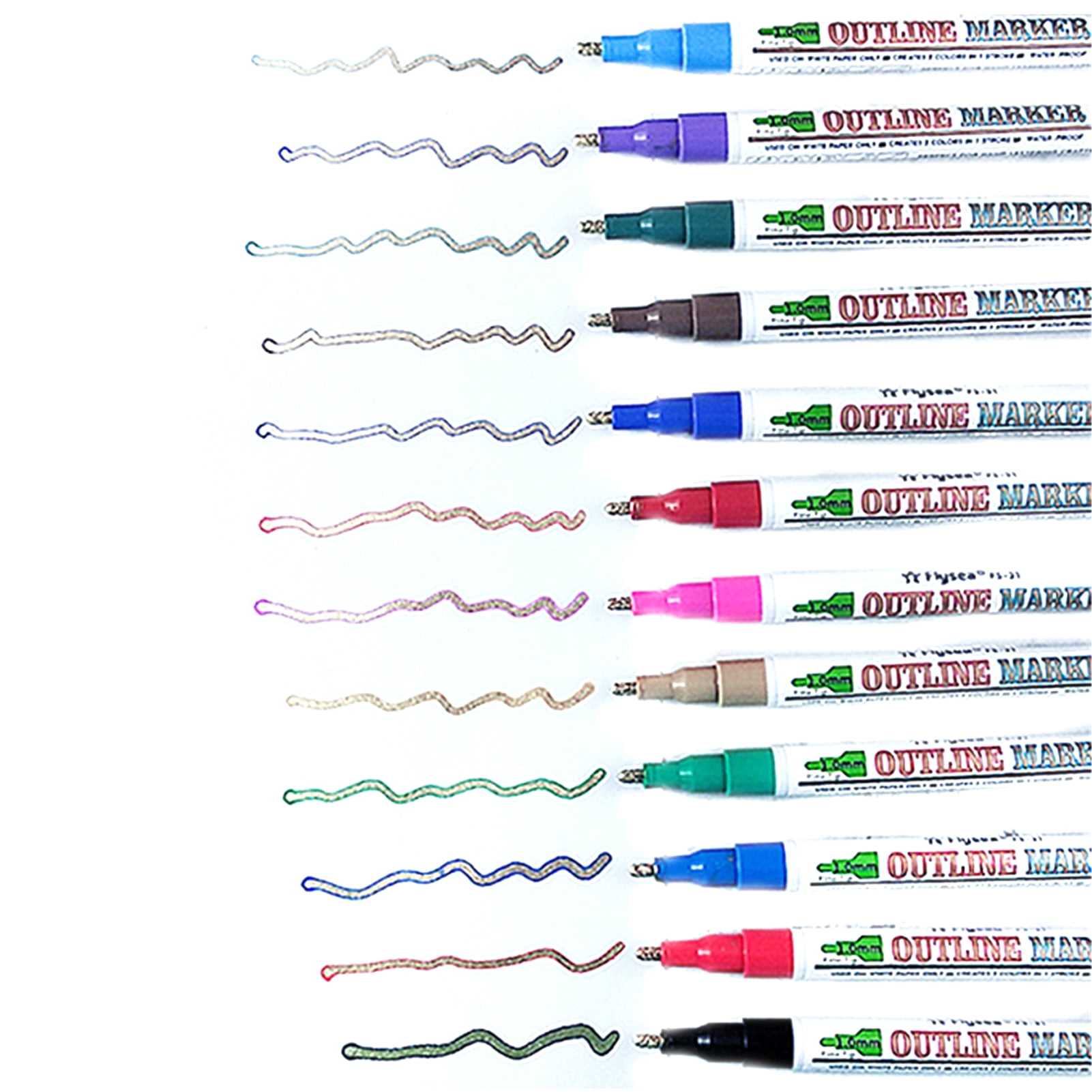 Two Line Contour Flash Pen 12 18 Color Magic Pen For Diy Painting Walmart Com Two Line Contour Flash Pen 12 18 Color Magic Pen For Diy Painting Walmart Com