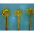 thumbnail image 2 of Pinto, Patricia 14x12 Black Ornate Wood Framed with Double Matting Museum Art Print Titled - Three Palms I, 2 of 4