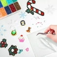 thumbnail image 3 of DIY Beads Craft Set, Brooch Buckle Kids DIY Fuse Beads Kit Ironing Paper  for Home Play, 3 of 7