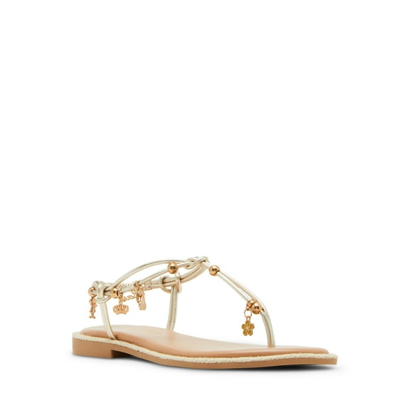 Madden Girl Women's Shelly T-Strap Sandal with Charms
