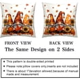 thumbnail image 5 of Fall Gnome Pillow Covers 16x16 Set of 2 Pumpkin Sunflower Maple Leaves Throw Pillow Covers Autumn Pillow Case Thanksgiving Cushion Case for Home Decor Couch Sofa, 5 of 6