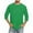 Green, variant on Gaukiv Men's Three Quarter Sleeve Shirts Crew Neck Solid Color Tees Basic Casual Shirts Pink 2XL