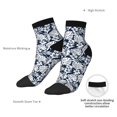 thumbnail image 4 of Uemuo Hawaiian Style Printed Crew Socks, Moisture-Wicking Socks, Athletic Socks for Men Breathable Cushion Socks Casual Sport Socks for Running Traveling, 4 of 6