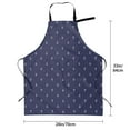 thumbnail image 2 of Kdxio Anchors Heart Blue Apron with Pockets Adjustable Kitchen Aprons for Men Women Waterproof Aprons for Cooking,Drawing,Crafting, Baking Household Cleaning, 2 of 8