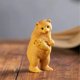 thumbnail image 2 of Carved Wooden Bear Statue Decoration - Realistic Animal Craft Gift for Home & Garden Decor, 2 of 5
