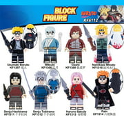 8 pieces of Naruto's first generation, second generation and fourth generation Sakura Payne children's educational building block toys