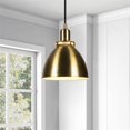 thumbnail image 4 of Henn&Hart 8" Brass Metal Pendant, 4 of 9