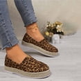 thumbnail image 3 of OOOUM Suede Loafers For Women Round Toe Slip On Platform Espadrille Loafers Woven Sole Casual Daily Shoes Coffee US:6, 3 of 8