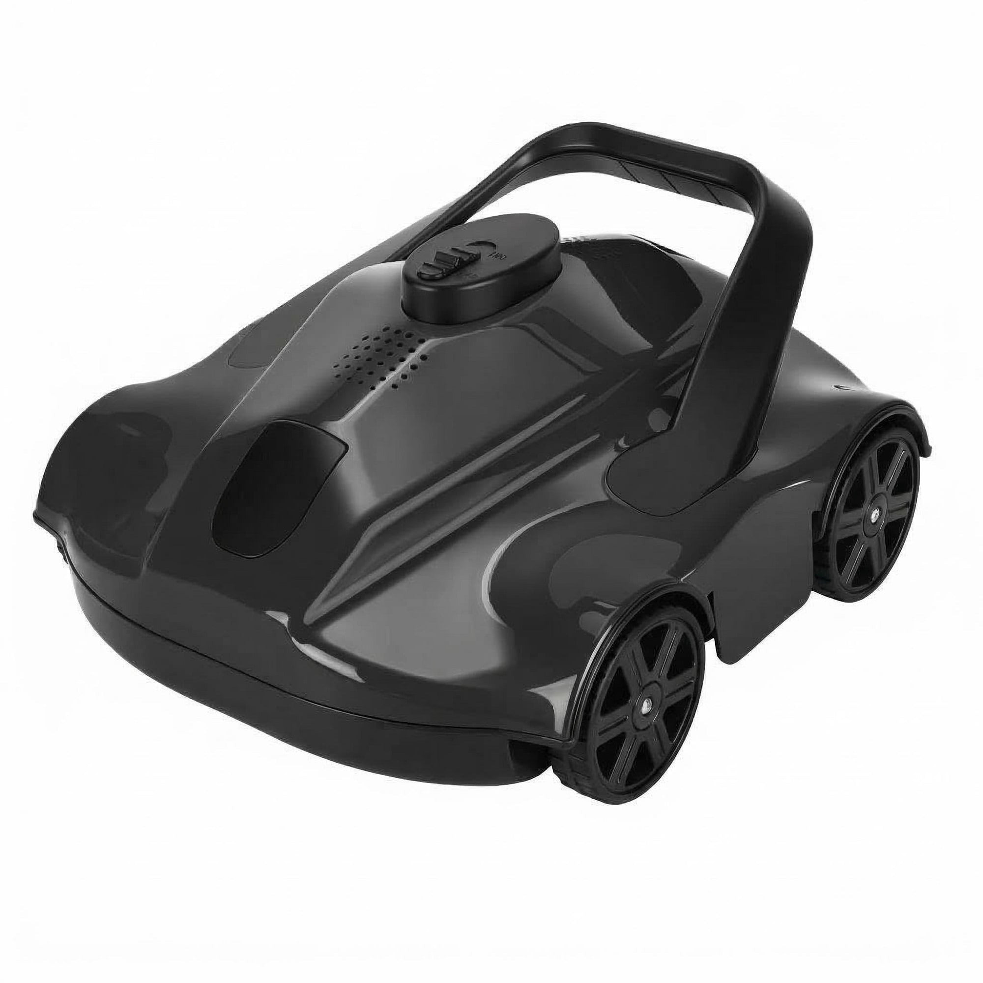 EuKer Pool Cleaner Robot, Automatic Pool Vacuum Robot with Smart Self-Parking and Auto-Drainage for Above-Ground/In-Ground Pools, Black