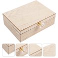 thumbnail image 3 of 1PC Wedding Ring Box Adornment MR MRS Log Wedding Decor Ring Case (Wood Color), 3 of 9