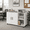White, variant on GALAXHERO Wood Storage Cabinets with Doors and Shelves, Lateral File Cabinet & Printer Stand with Storage for Home Office, Rustic Brown