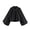 Black, variant on Women’s Puff Sleeve Bomber Jacket Casual Lapel Collar Full Zip Loose Fit Fashion Spring Fall Crop Pleated Shirts