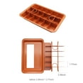 thumbnail image 2 of Molde para brownie con divisores Molde para brownie antiadherente con molde extraíble para hornear M Meterk Molde de torta, 2 of 7