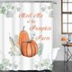 thumbnail image 2 of Juego de baño de calabaza de Halloween con cortina de ducha y accesorios de alfombras, juego de cortina de ducha espeluznante de bosque de mesa aterradora, cortina de ducha de bosque espeluznante, 2 of 7