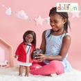 thumbnail image 2 of DOLLFUN Career Girls 18 inch Fashion Doll Set Gloria(Lawyer in London) Fashion Dress Up Doll with Hair for Styling, Clothes, Shoes and Accessories. Black Hair and Brown Eyes, African American, 2 of 3