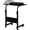 Black, variant on Small Side Mobile Table 23.6 inch Desk with Wheels Height Adjustable Rolling Potable Laptop Cart, C-Shaped Bed Couch End Tables with Edge Stopper for Living Room Bedroom, Black