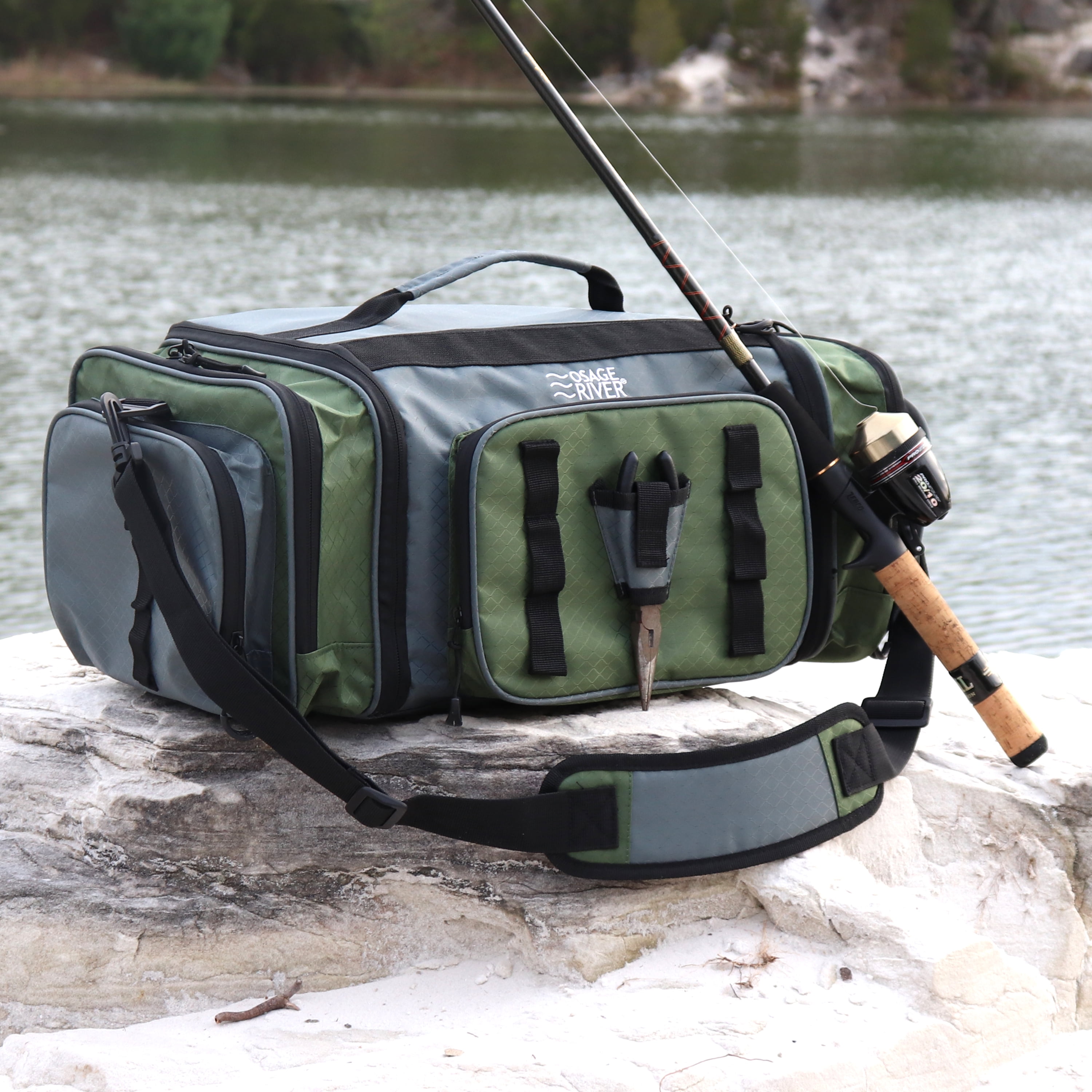Osage River 1127466 Elite Ripstop Fishing Tackle Bag with 3