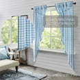thumbnail image 5 of VHC Brands Annie Buffalo Check Blue Prairie Panel Pair Set of 2, Long, 5 of 7