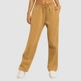 thumbnail image 5 of VBVC No Boundaries Women's Drawstring Wide Leg Sweatpants,Ladies High Waist Joggers Trouser With Pockets,Oversized Lightweight Pants For Womens,Yellow,SizeXL, 5 of 6
