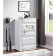thumbnail image 2 of Bowery Hill Commode Rectangulaire Contemporaine en Métal avec 1 Porte, Blanc, 2 of 5