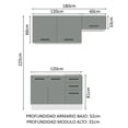 thumbnail image 3 of Cocina Integral Completa Modular Madesa Agata 180cm BG 09, 3 of 5