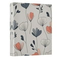 thumbnail image 2 of Elegant and Simple Flowers 3 Ring Hardcover Binders 1.5in Round Rings for Letter-Size Folder Paper Organizer Pockets for Office Student Recipe, 2 of 9