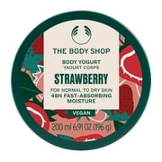 The Body Shop Strawberry Body Yogurt Instantly Absorbing Hydration From Head To Toe For Normal To Dry Skin Vegan 6.91 Oz.