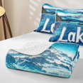 thumbnail image 4 of Erosebridal Rustic Lake House Quilt Full, Retro Lodge Cabin Full Bedspread Sets, 3pcs 1 Coverlet and 2 Pillowcases, 4 of 7