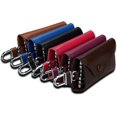 thumbnail image 1 of HUGFEGWE Car Key Holder Hanging Waist Key Pouch Leather Car Key Bag Key Hanging Bag UA824-10793, 1 of 9
