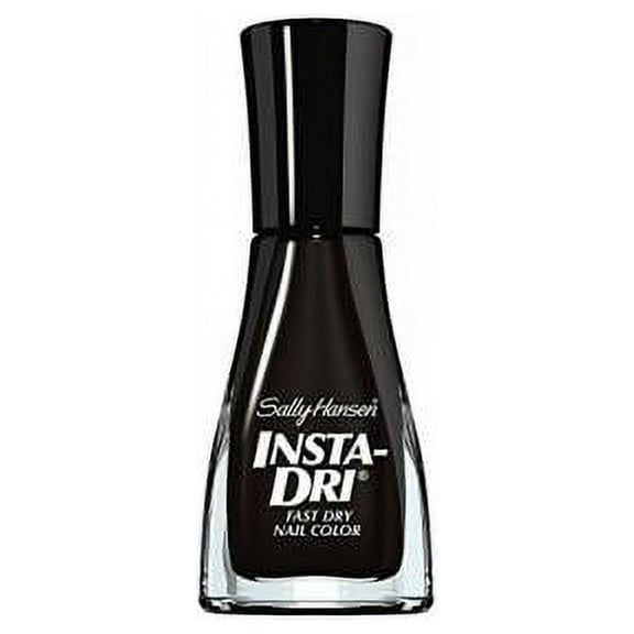 Sally Hansen Insta-Dri Nail Polish Liquid, Black to Black, 0.31 fl oz